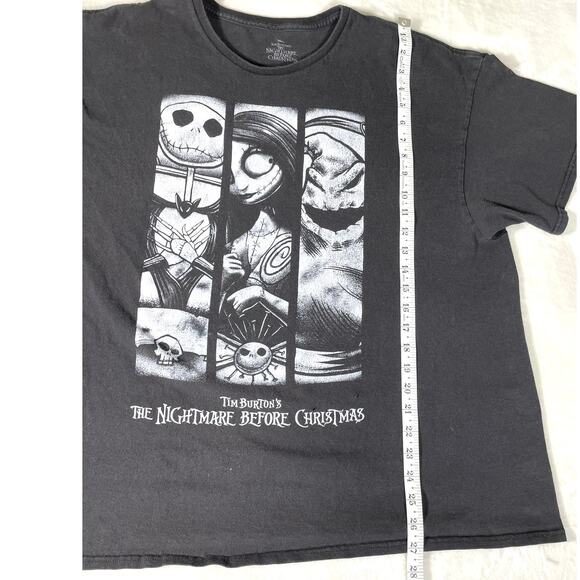 Nightmare Before Christmas Graphic Tee Black Size 2XL - Picture 4 of 6